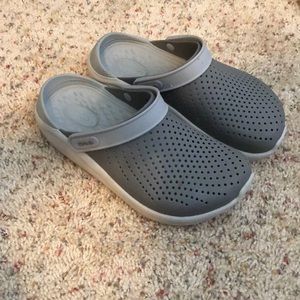 Gray crocs